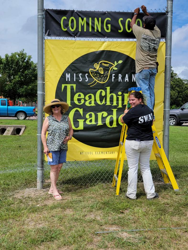 Miss Fran’s Teaching Garden signage